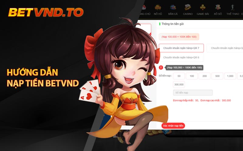 Hướng Dẫn Nạp Tiền Betvnd